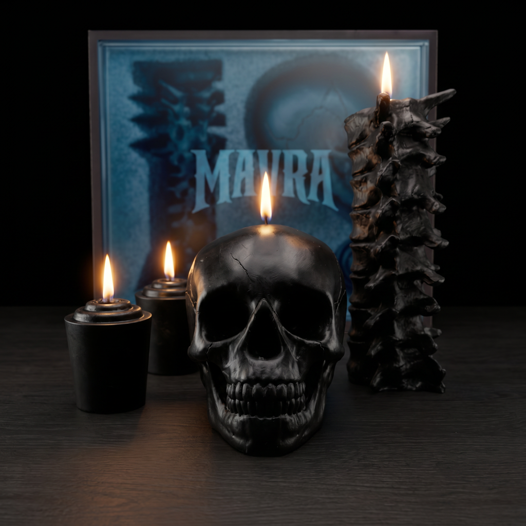 MAVRA Skull Candle